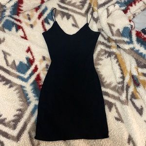 Black mini dress